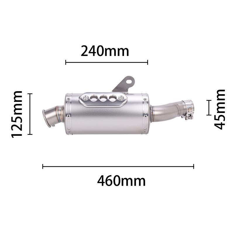 FIRE TORCH fits Triumph Scrambler400X, Speed Four 400 exhaust tail.