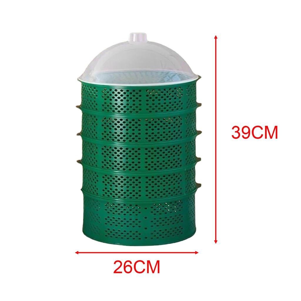 6 Layer Food Cover Dustproof Reusable Plate Serving Cover Draining Basket for Barbecue Party Supplies BBQ Home Restaurant