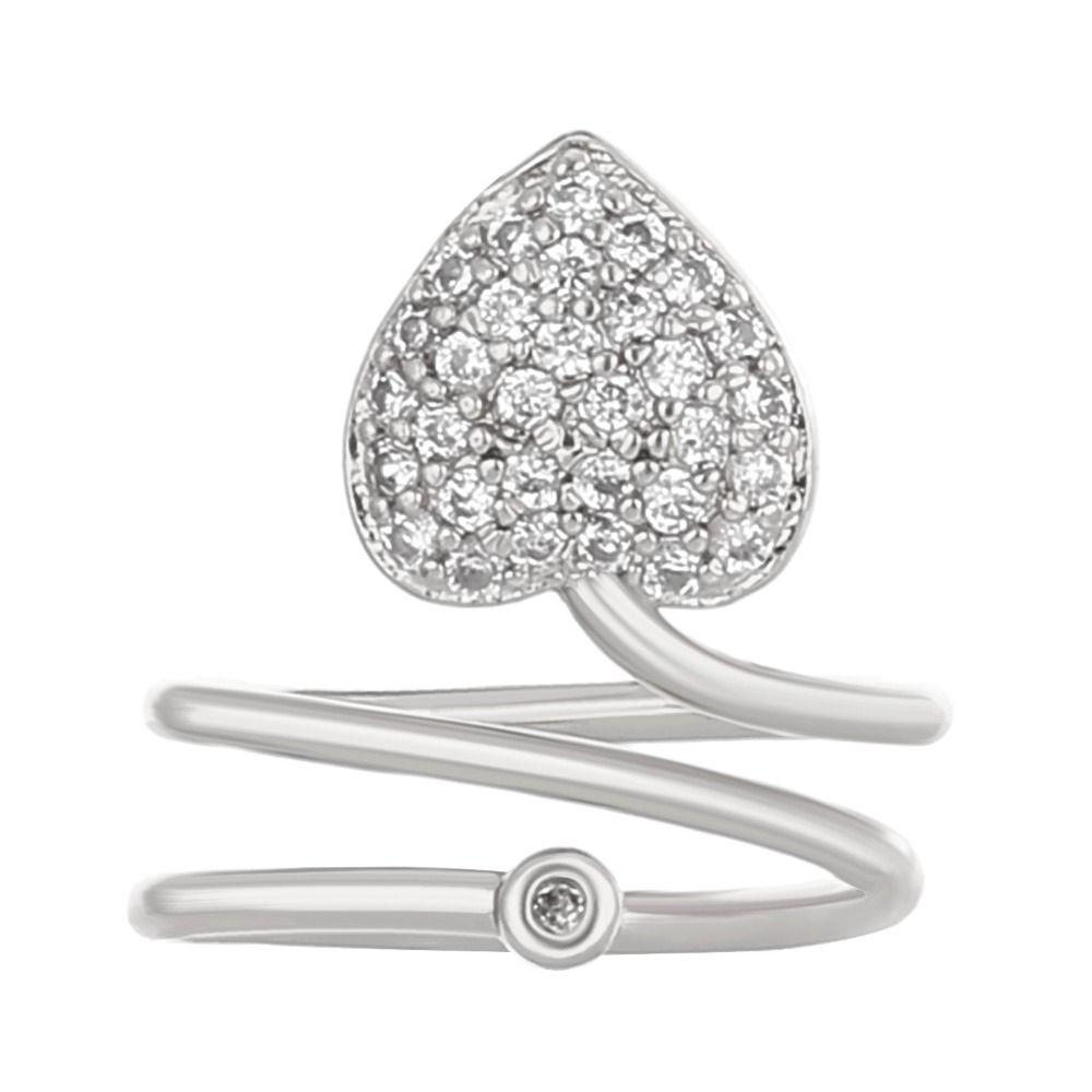 Skull Eyes Manicure Ring Silver Butterfly Nail Art Ring Trendy Heart Nail Ring  Party