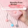 Bingyou Safety No-Pin Three-Color 24-Pack Quilt Fasteners Soft Clips Invisible No-Pin Duvet Cover Sheet Fixers