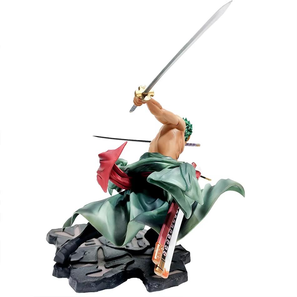 One Piece 10cm Anime Figure GK Roronoa Zoro Three-blade Sa-maximum Manga Anime Statue Action Figure Collection Model Kid Toy