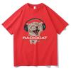 British Rock Band Radiohead Funny Radiocat The Bends Print Tshirt Men Women Vintage Gothic Oversized Tshirt Male Meme T Shirts
