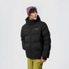 Li Ning Solid Color Short Hooded Zipper Long Sleeve Down Jacket Men Outerwear Black AYMU701-1