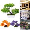 Green Artificial Plant Bonsai Exquisite Craftsmanship High-quality Materials Lifelike Appearance Realistic Design Office Decor