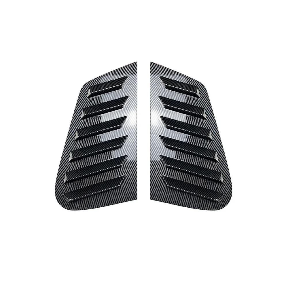 Für Volkswagen VW Polo 5-Türer Schrägheck MK4 9N 2002-2008 Auto Heckklappen-Lüftungsgitter Seitenjalousie Abdeckung Zierleiste Aufkleber Lüftungsschaufel ABS