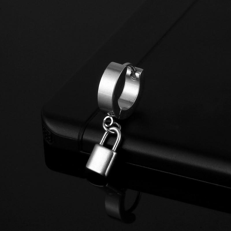 Punk Style Wing Gun Snake Pendant Earrings Stainless Steel Hiphop Geometric Stud Ear Jewelry Party Gifts For Women Girls