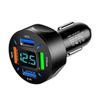 66-250W Pd Car Charger Qc3.0 Fast Charge One To Six Car Cigarette Lighter Plug Car Charger Flash Charge With Digital Display