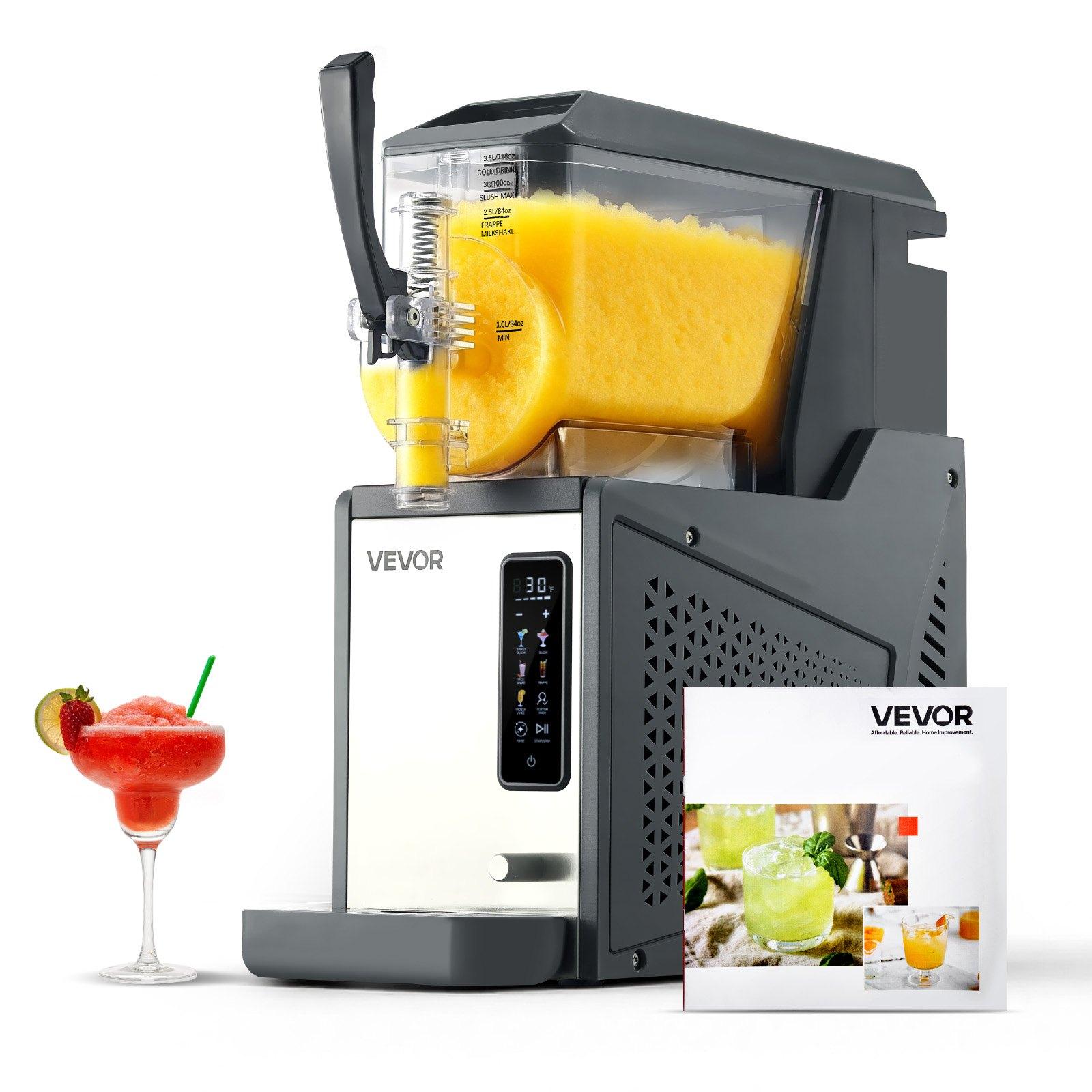 VEVOR Slushie Machine, 4L/135oz No Ice
