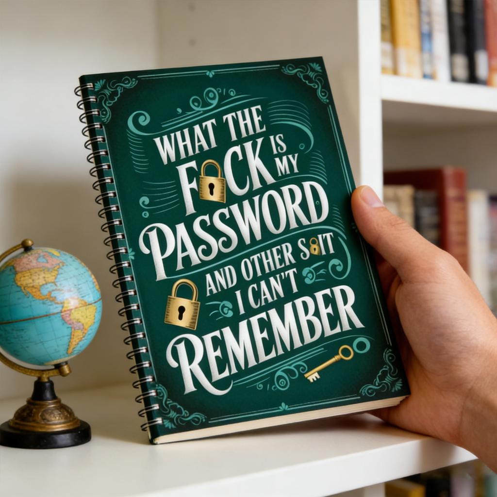 What The Is My Password And Other I Can't Remember: Internet Account Organizer And Log Book Keep Track Of Websites, Information, Passwords, And