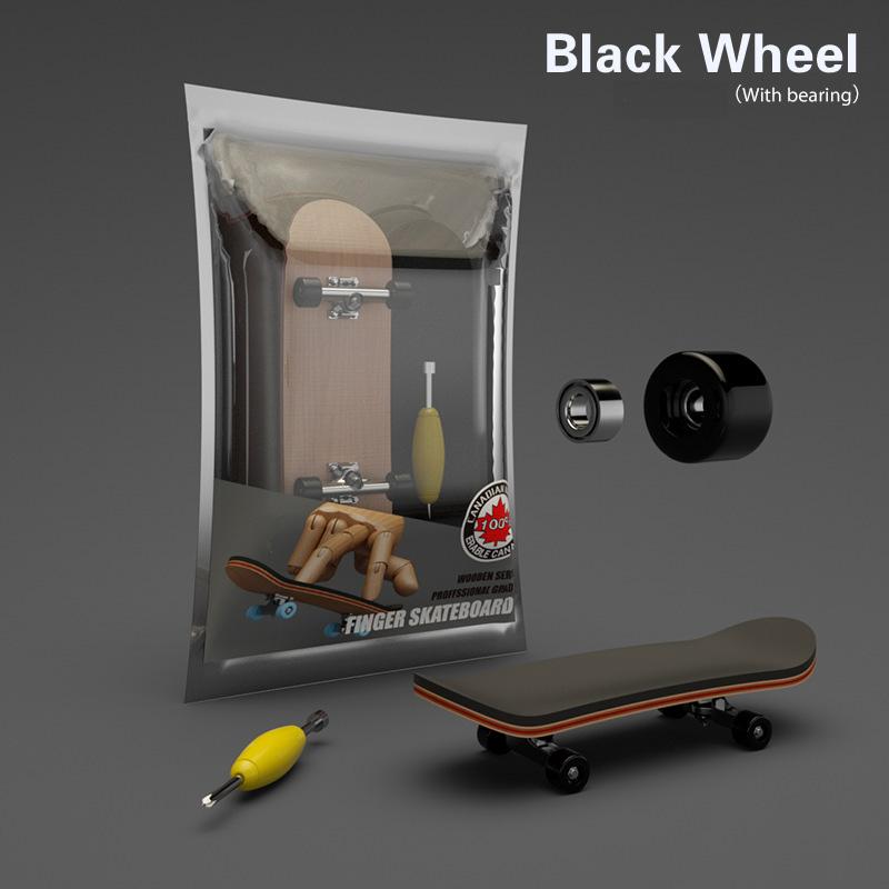 

1 компл., скейтборд для пальцев, деревянный гриф, игрушка, профессиональные стенты, набор для скейтбординга на пальцы, новинка, детский рождественский подарок чёрный