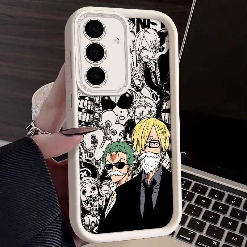 One Pieces Japanese Anime Phone Case For Samsung S26 S25 S24 S23 S21 S20 Ultra For Galaxy S25 S24 FE S26 Plus Soft Silicon Cover