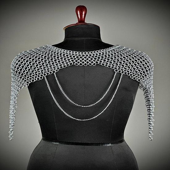 Damen Oberer Kettenhemd Mittelalter Ritter Kostüm Kettenhemd Damen Kostüm Mittelalter Rüstung Bestes Geschenk für Sie