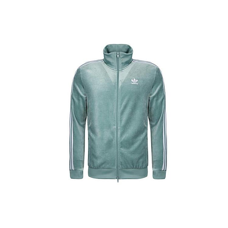 Men s adidas originals Solid Color Zipper Stand Collar Casual Sports Jacket DV1625 S