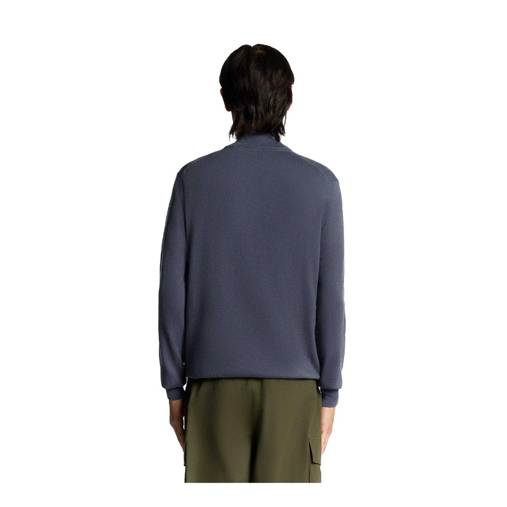 Lyle & Scott Mens Cotton Merino Quarter Zip Jumper