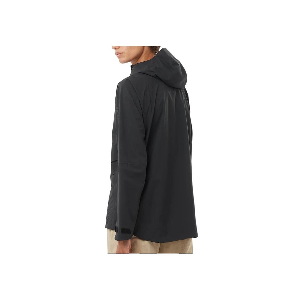 Salomon Outerpath Pro 2.5L Windproof Waterproof Breathable Ski Jacket Women Jackets Deep-Black LC2206800