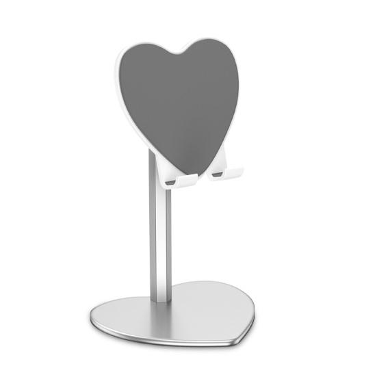 

Universal Heart Shaped Adjustable Desktop Stand Tablet Holder Desk Mobile Phone срібний