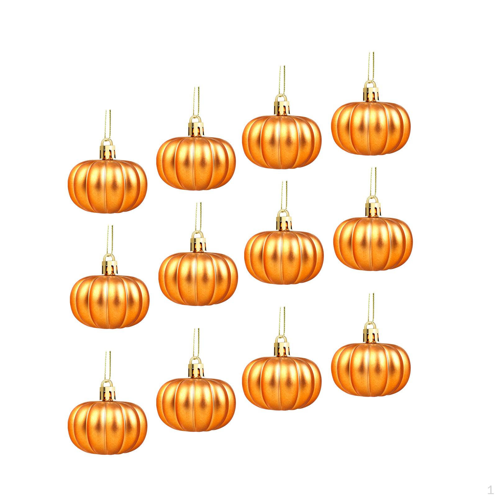 

12 штук подвесных тыквенных украшений на Хэллоуин, реквизит на День благодарения