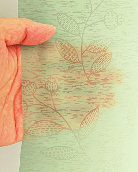 Cafe Invisible von Nussbreite 140 x Länge 70 1 Stück Vorhänge, Außen, Badezimmer, Privatsphäre, 2643, Grün, cm,