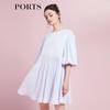 Women's Elegant Blue Stripe Dress SD8D055PCQ020