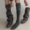 Soft Knit Over the Knee Socks Slouch Style Long Socks Aesthetic Knee High Socks  For Women