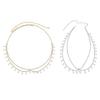 Double Strands Pearls Accented Waistband With Flowing Tassels For Women Of All Size