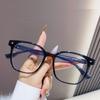 Unisex Square Plastic Frame Reading Glasses Anti Blue Light Clear Glasses Ultra Light Leopard Eyeglasses For Back To School
