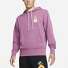 Nike Daisy Embroidery Sport Hoodie Pullover Men Tops Purple DM4994-507