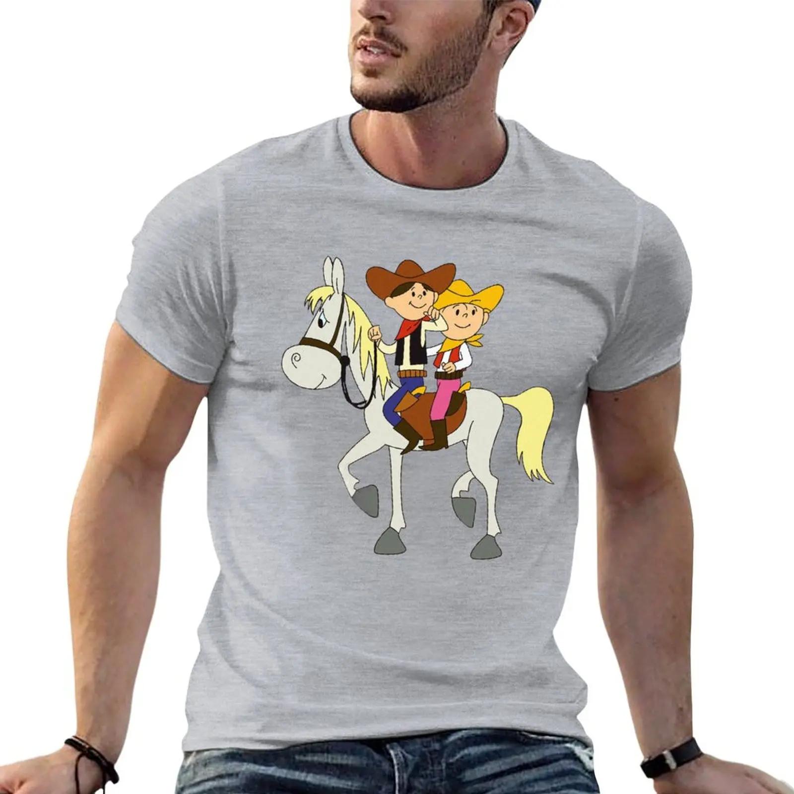 

Футболка Болек і Лолек Ковбої футболки графічна футболка милі топи оверсайз графічна футболка чоловіча футболка графічна M