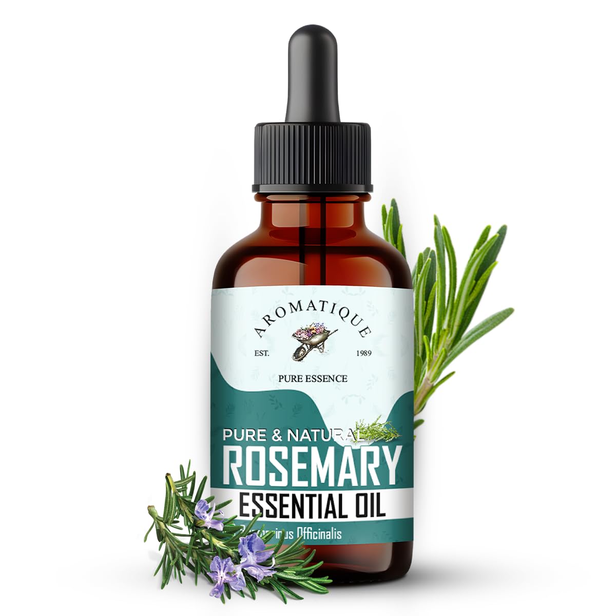 Aromatique Rosemary Essential Oil 15ml | 100% Pure Natural | Multipurpose Care for Hair Scalp and Skin | Suitable for Aromatherapy and Daily Use fo естественный