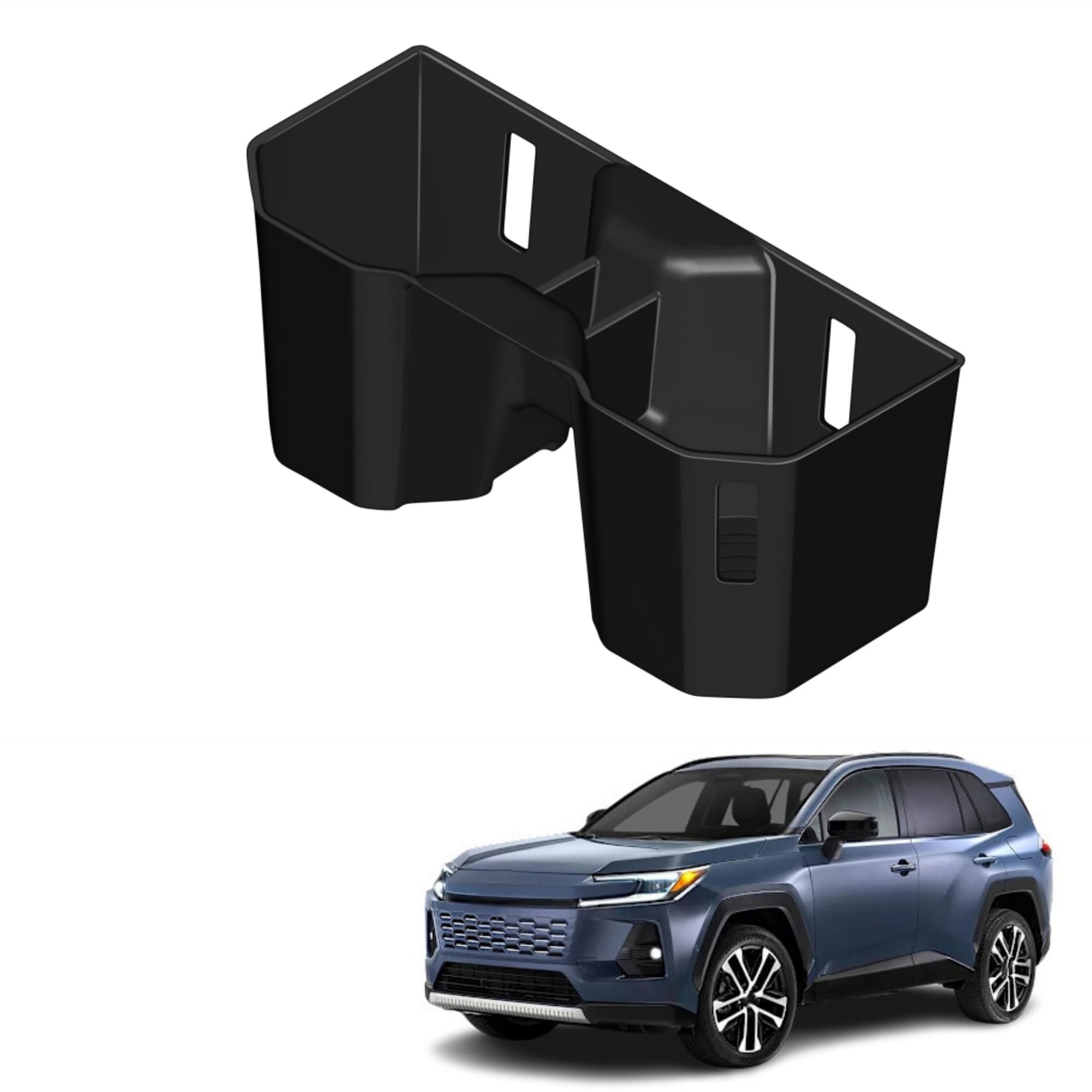 EopTatoo Compatible with New RAV4 60 Series Custom Parts Accessories center console drink holder tray mat чёрный