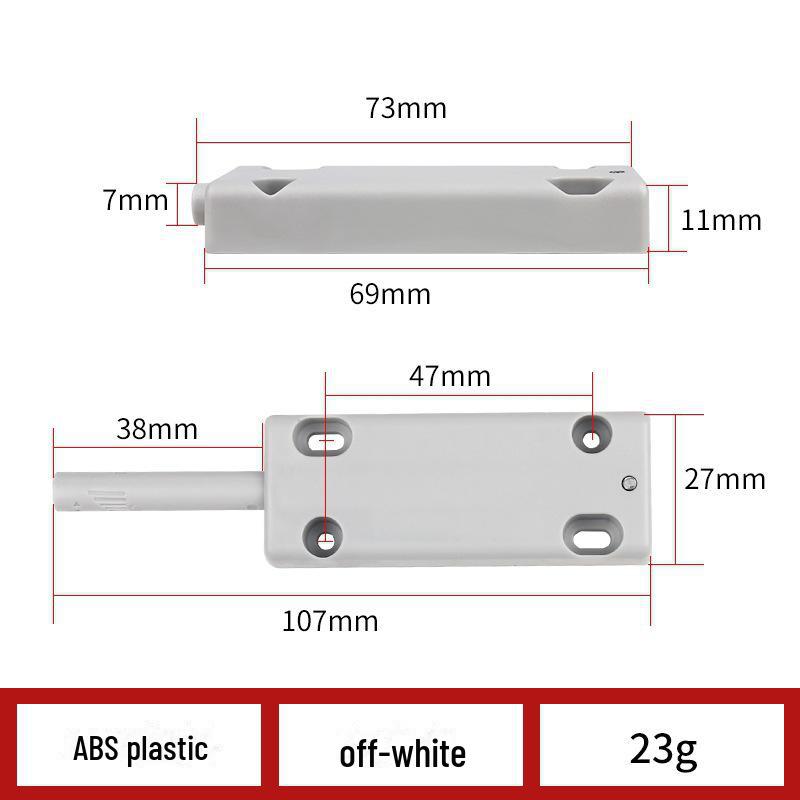 ABS Plastové Magnetické Rebound zařízení pro otevírání stisknutím pro skříňky a zásuvky