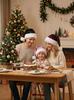 Adult Christmas Sequin Double-Layered Long Fur Hat - Multi-color, Festive Decoration