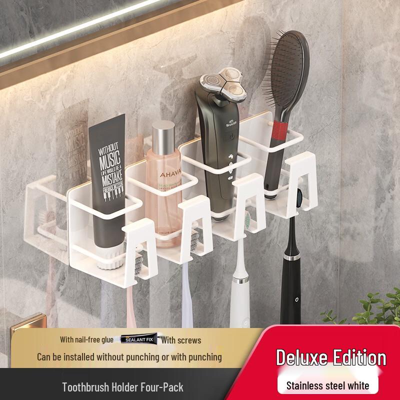 MDNG Deluxe Electric Toothbrush Holder 4-Pack