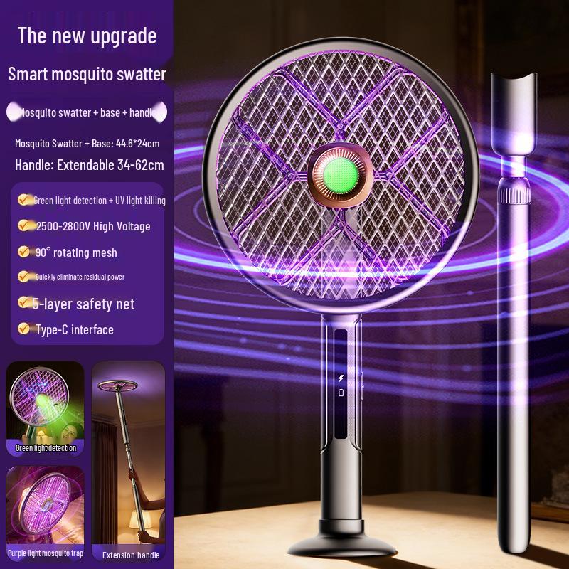 Summer Home Light Wave Foldable Electric Mosquito Swatter and Outdoor Automatic Mosquito Killer Lamp