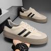 Men's and Women's Casual Outdoor Lace-up Sneakers Designer Round Head Sneakers Sulfur Tennis Light Increase Simple Shoes