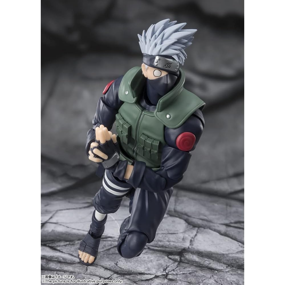 TAMASHII NATIONS S.H. Figuarts Naruto Kakashi Hero Figure 160mm ABS PVC Painted Articulated Collectible