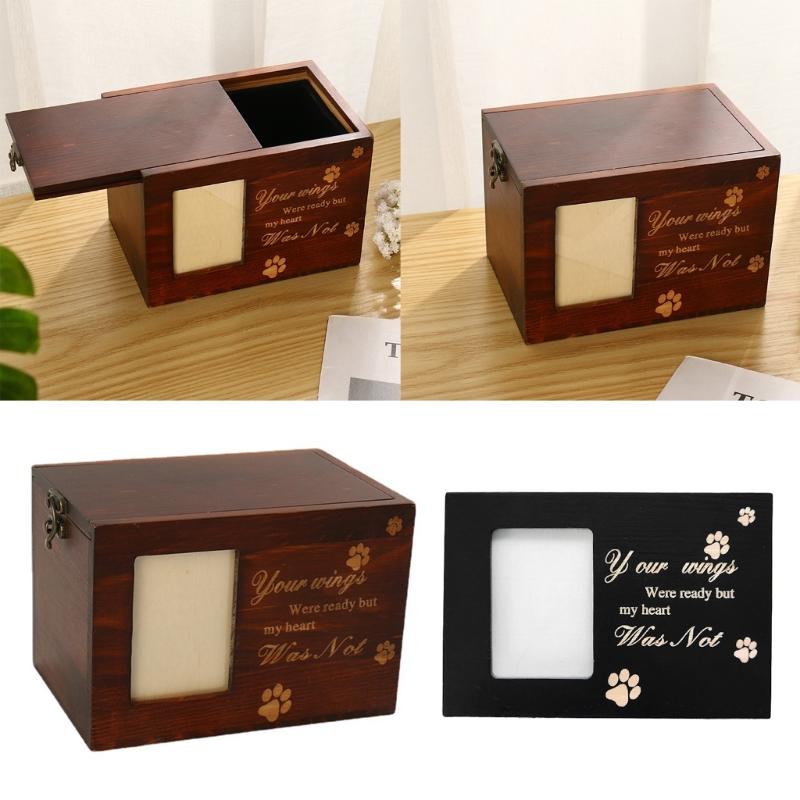 Dog Funeral Cremation Wood Urns for Ashes Pet Wood Memorial Urns Gifts Commemorate Love Funeral Cremation