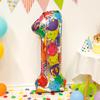 40 Inch Aluminum Foil Number Balloon Colorful 2024 New Year Large Size Balloon Celebration Decoration Party Supplies