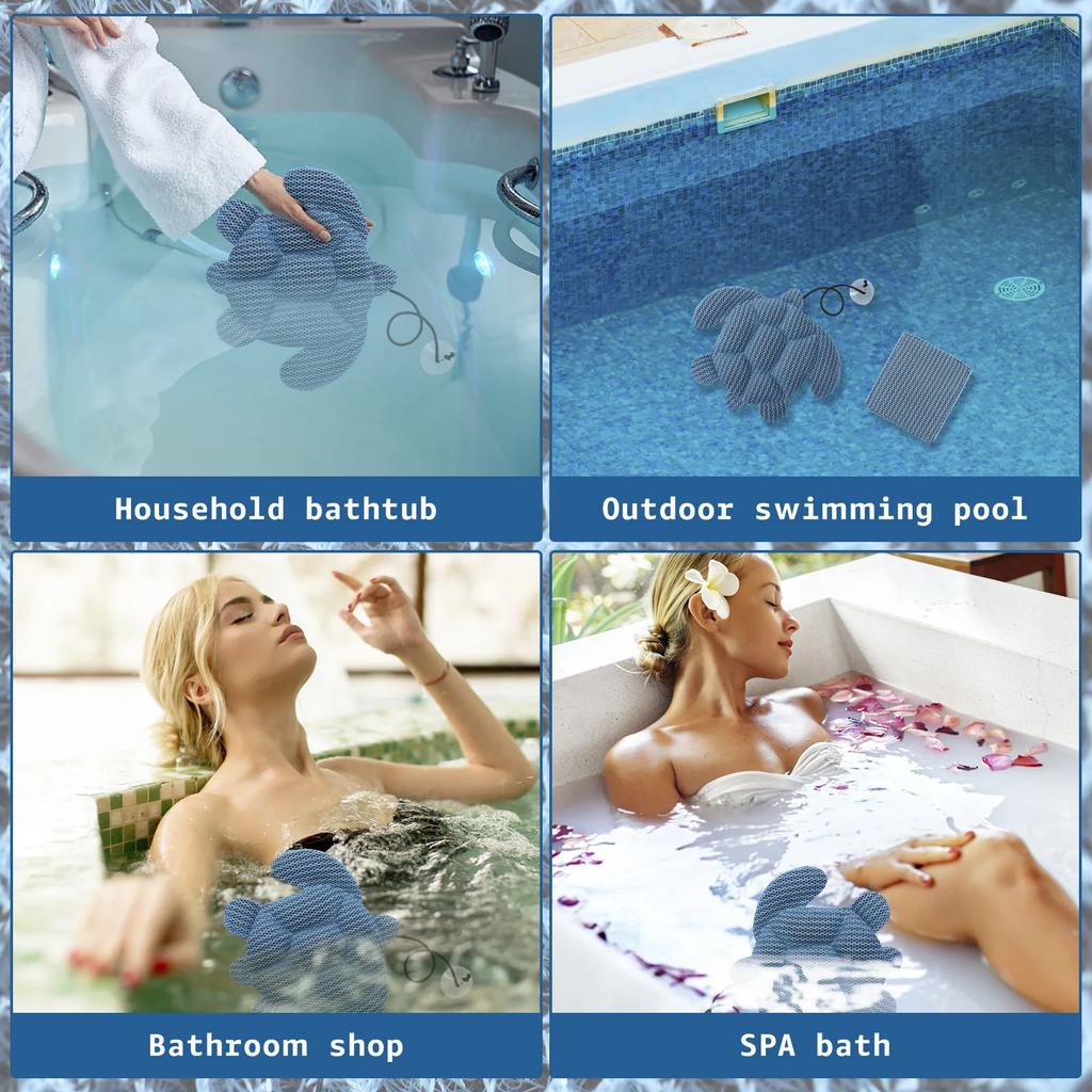 3Pcs Turtle Shape Tub Scum Absorber Versatile Reusable and Washable Hot Tub Sponge for Swimming Pool and Spa Keeping Water Clean