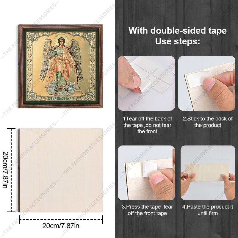 Decorative painting of Orthodox icons,Consecrated icon "The Guardian Angel",Photo frame painting,Christian Wall Art,20cm*20cm,Spiritual decor gift