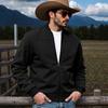Spring and Autumn New Denim Men's Hunting Suede Loose Casual Zipper Suede Jacket