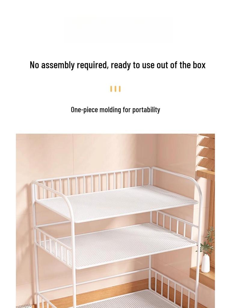 Multilayer Desktop Bookshelf and Organizer for Office, Dining, or Dorm Desk