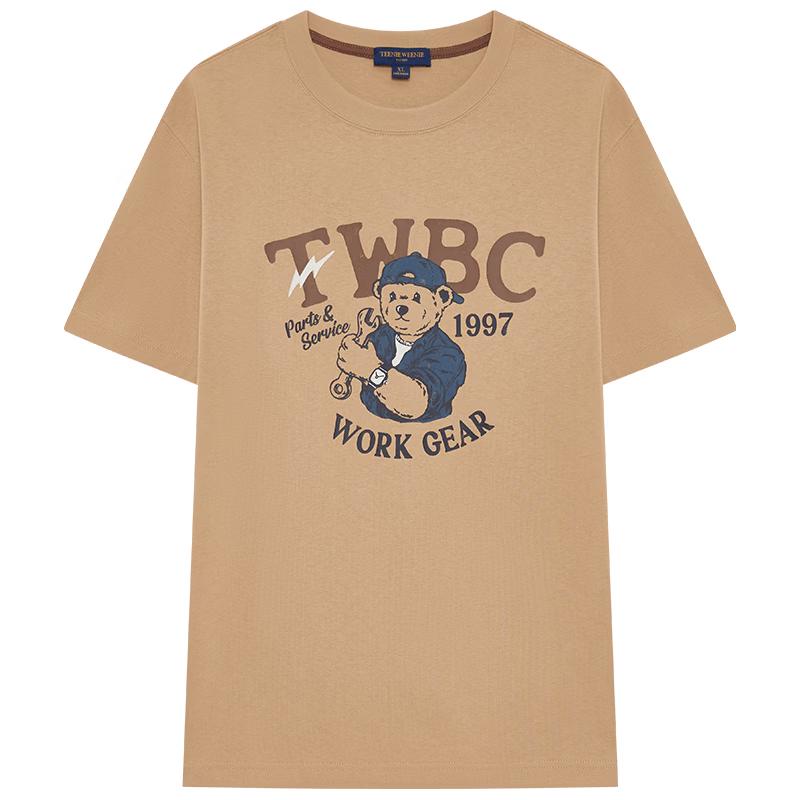 Teenie Weenie Men's Vintage Print Crew Neck T-Shirt