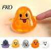 Soft Ghost Toy Halloween Stress Relief Toy, Spooky Squeeze Sensory Toys Cartoon Party Favors for Adults and Kids