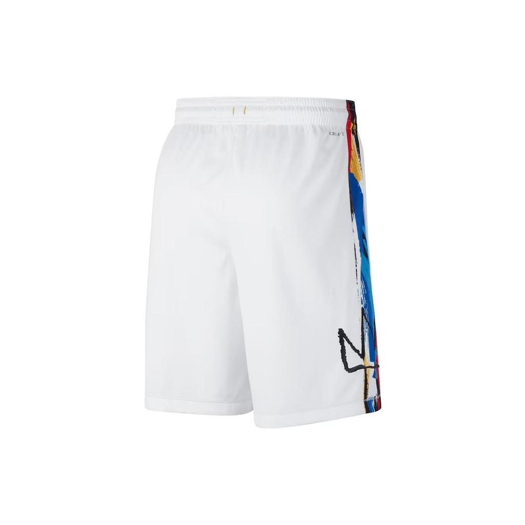 Nike Brooklyn Nets Basketball Shorts Men's White DO9649-100