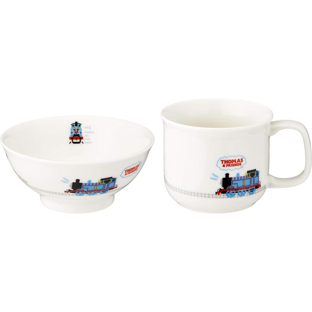 The Tank Dinnerware Dishwasher and Microwave Made In 662741 "Thomas Engine" Children's Set, Ceramic, Safe, Children's Dinnerware, Gift, 5-Piece Set,