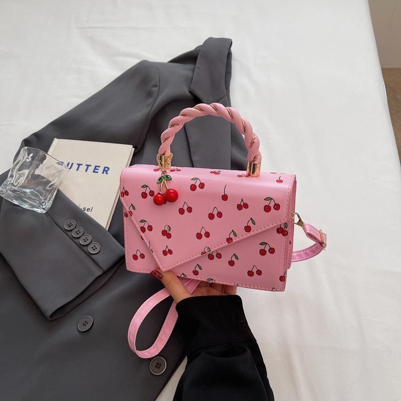 Casual printed handbag New versatile niche shoulder messenger bag Commuter small square bag