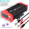 600W Car Power Inverter 12V DC To 110V AC Converter With 3.1 A Dual USB Quick Car Charger Adapter For Laptops And Smartphones