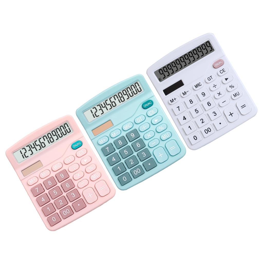 Solar Calculator Multifunctional Fashionable Cute Small Digital Desktop Calculator for Students Home
