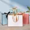 10Pcs Portable Gift Paper Bag Bow Ribbon Wedding Gift Bag Cosmetic Bag Present Wrap Bag  Book